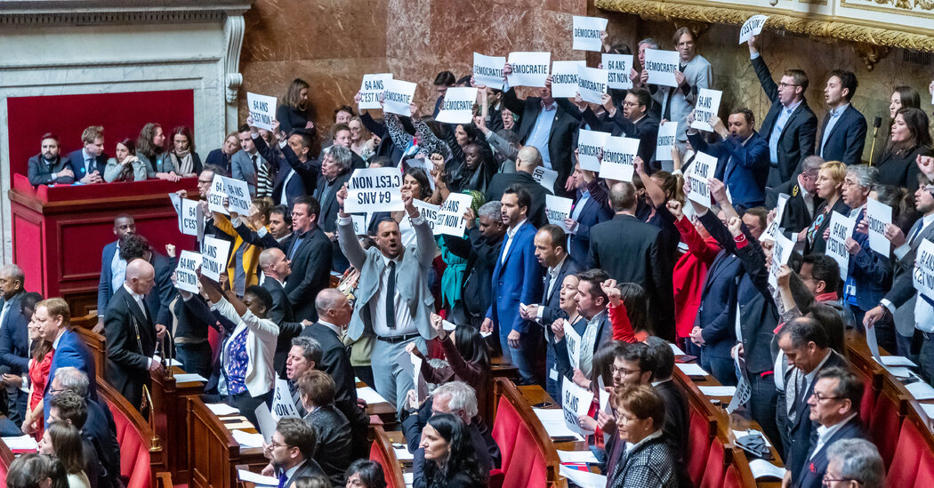 Singing and Banging, French Lawmakers Vow to Stop Pension Change - HCNTimes.com