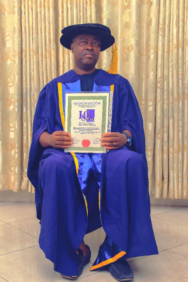 Renowned Environmentalist, Chima Williams, bags London Graduate School & Commonwealth College Doctoral Award – Reporting the missing narratives…