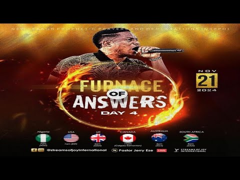 FURNACE OF ANSWERS [DAY 4] | NSPPD || 21ST NOVEMBER 2024 - YouTube