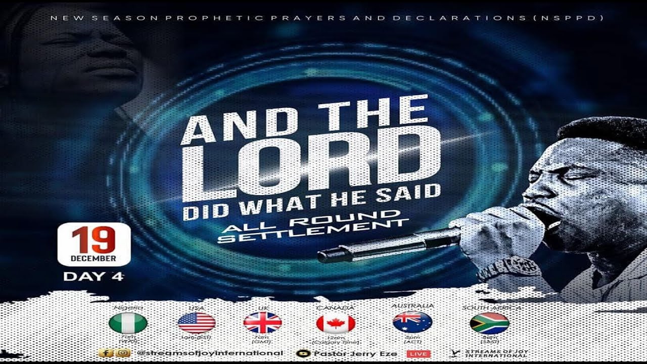 AND THE LORD DID WHAT HE SAID - ALL ROUND SETTLEMENT [DAY 4] || NSPPD || 19TH DECEMBER 2024 - YouTube