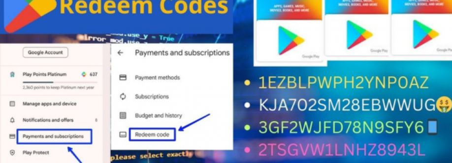 Google Play Store Redeem Codes Cover Image