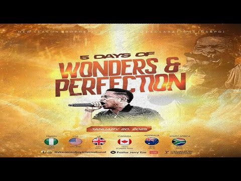 5 DAYS OF WONDERS AND PERFECTION] || NSPPD || 20TH JANUARY 2025 - YouTube