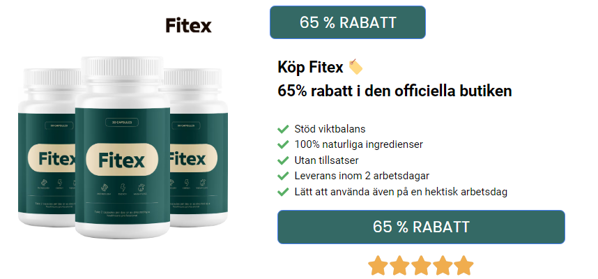 Fitex Kapslar Draknästet 2024 - Recensioner, Ingredienser, Pris och Köpa!